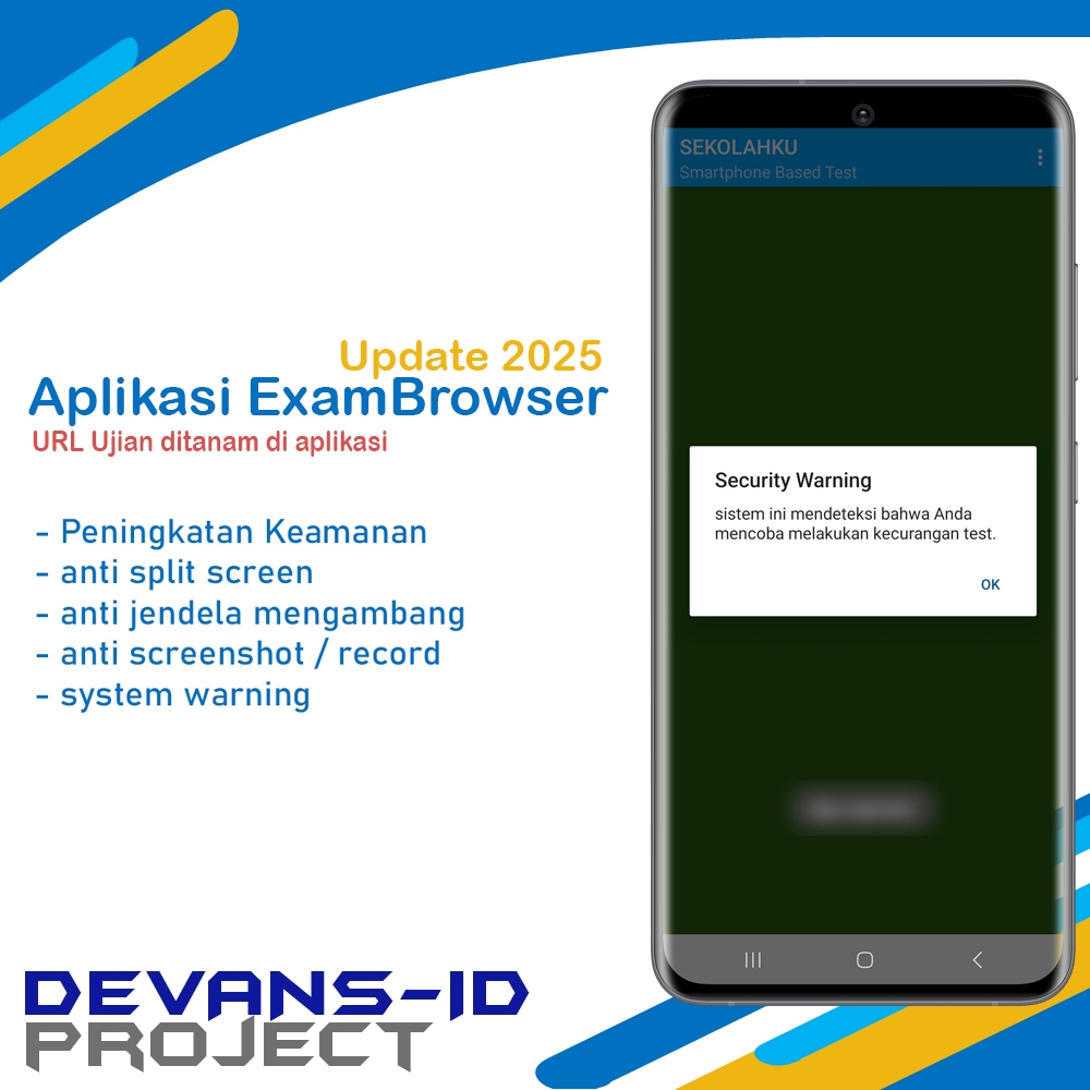 Aplikasi ExamBrowser untuk Ujian Berbasis Smartphone