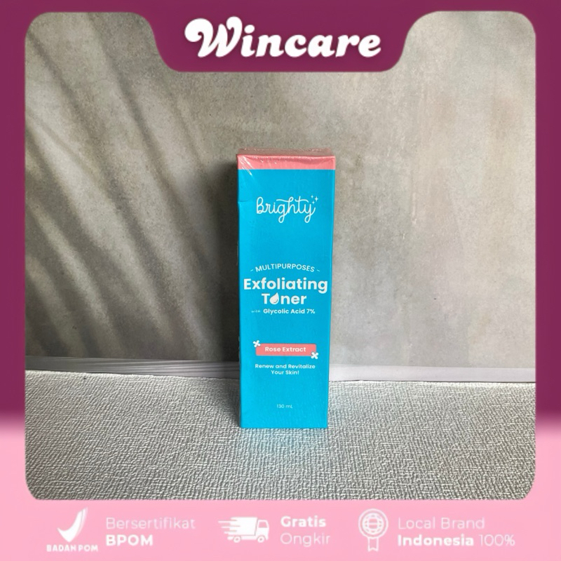 Brighty Multipurpose Exfoliating Toner Pemutih badan pencerah badan pencerah ketiak pemutih leher pe