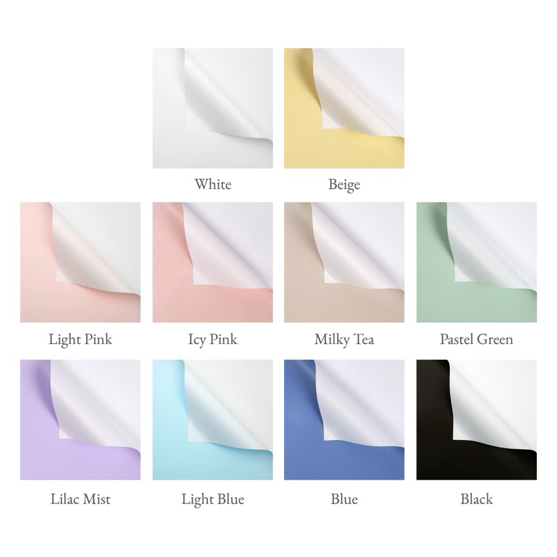

(20 LEMBAR) BI COLOR WHITE FLOWER WRAPPING PAPER CELLOPHANE KERTAS BUKET BUNGA DUA WARNA / KERTAS PEMBUNGKUS BUNGA ECER TERMURAH