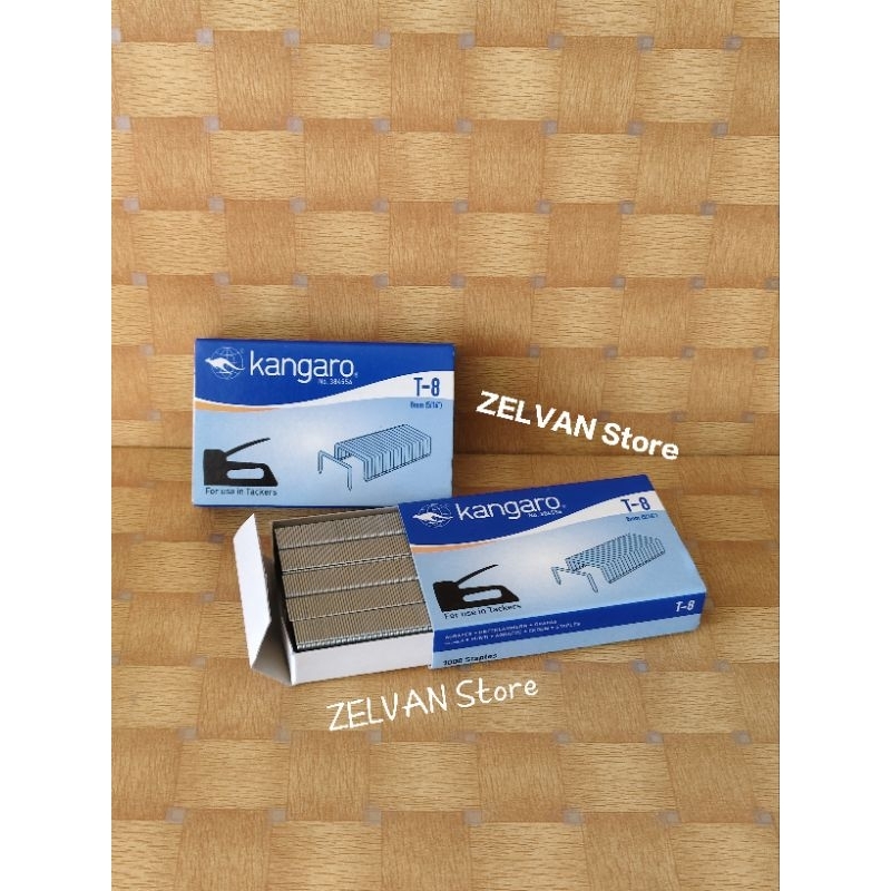 KANGAROO Isi Staples Jilid / Gun Tacker ukiran T-8