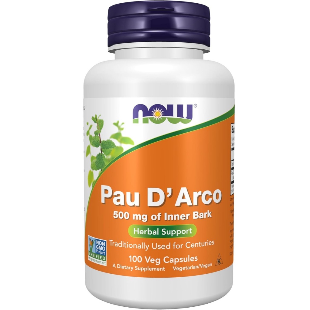 NOW Foods, Pau D'Arco, 500mg Vegetable Capsule