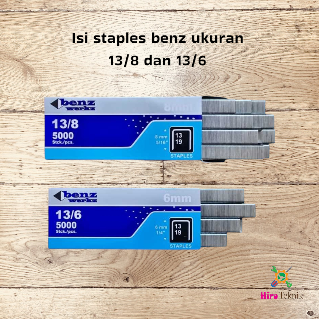 

Isi Staples / Tembakan Rapide Benz Werkz Original Asli 13/6 dan 13/8