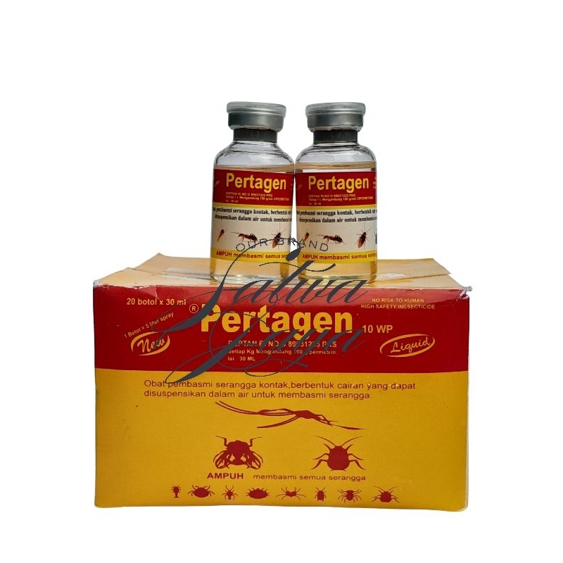 PERTAGEN CAIR 10 WP PEMBASMI SEGALA MACAM SERANGGA PADA BAGIAN TUBUH TERNAK ATAUPUN AREA KANDANG AMA