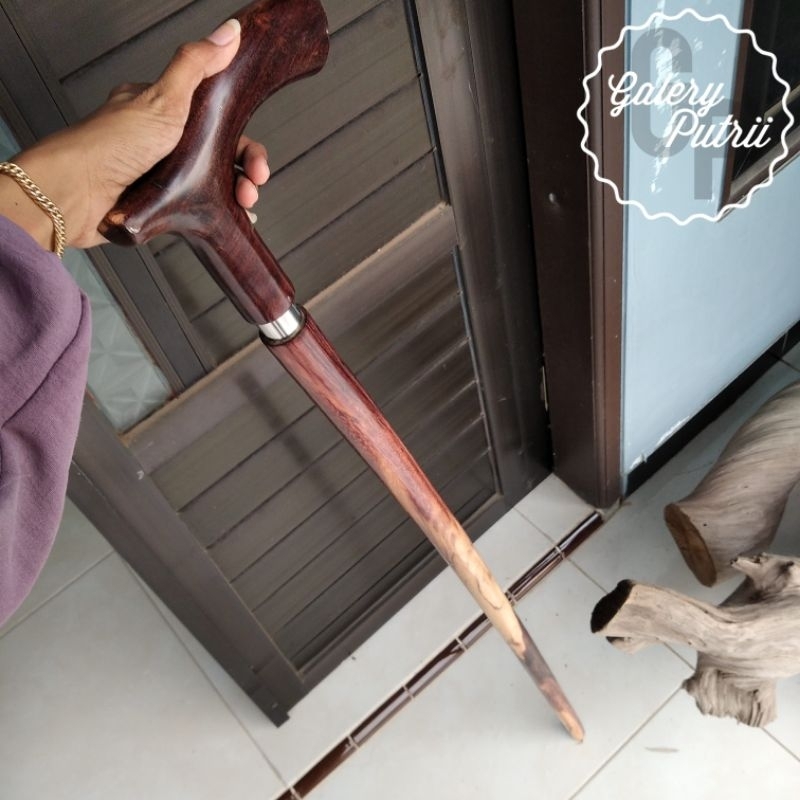 TONGKAT JALAN 1 METER TONGKAT JALAN KAYU GALIH ASEM