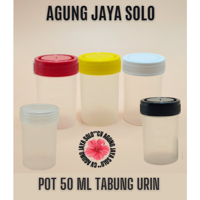 Pot 50 ml Tabung Urine / Pot Hdpe / Pot / Pot Urine / Pot Urine 50 Ml