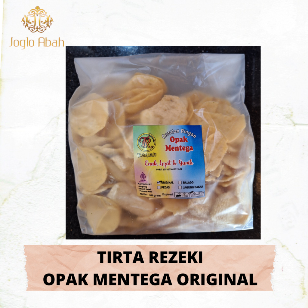 

Tirta Rezeki - Opak Mentega Original - Joglo Abah