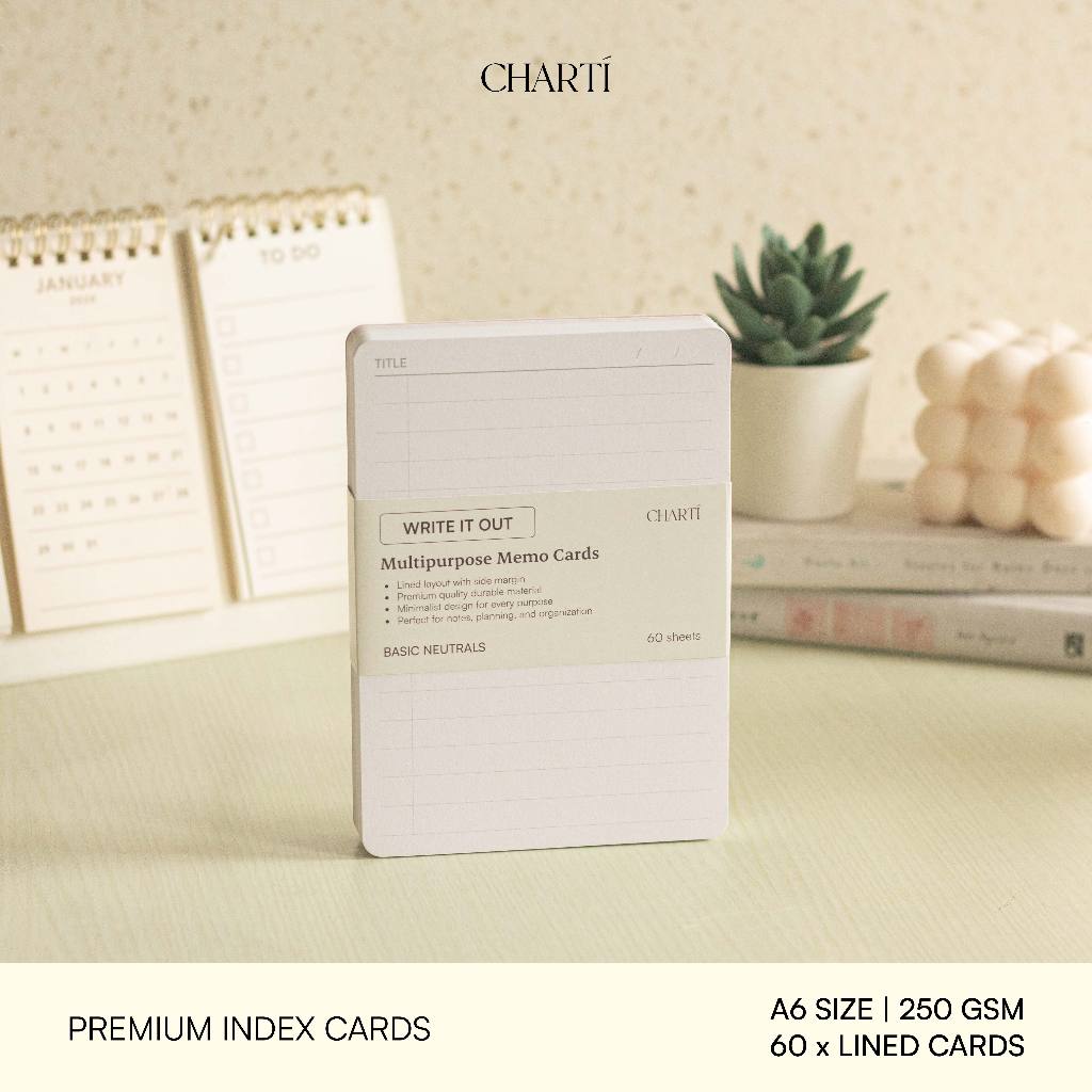 

Write It Out – Kartu Memo Aesthetic | Note Cards, Index Cards, Catatan, To-Do List, Journaling