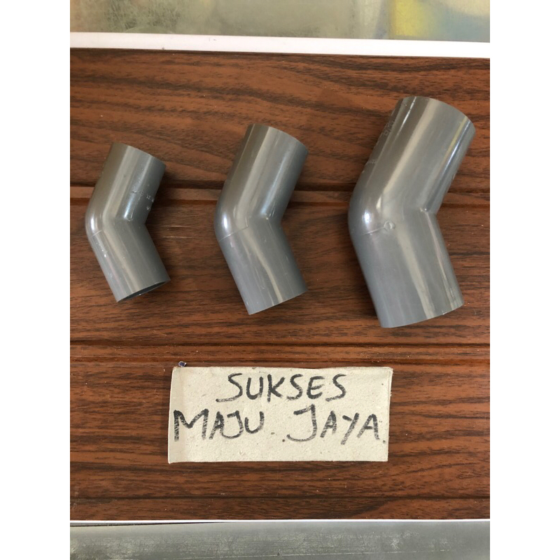 

Elbo 45 derajat ukuran 1/2” - 1” SCG Tebal