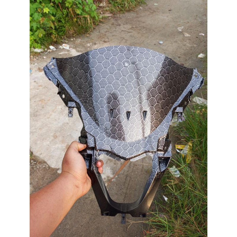 panel winshiel pcx 160 carbon wtp HEXAGONAL