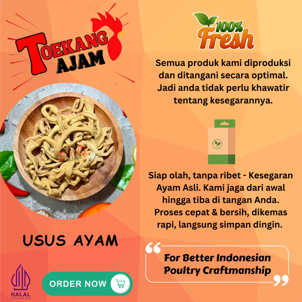 

USUS AYAM MENTAH FRESH 1 KG
