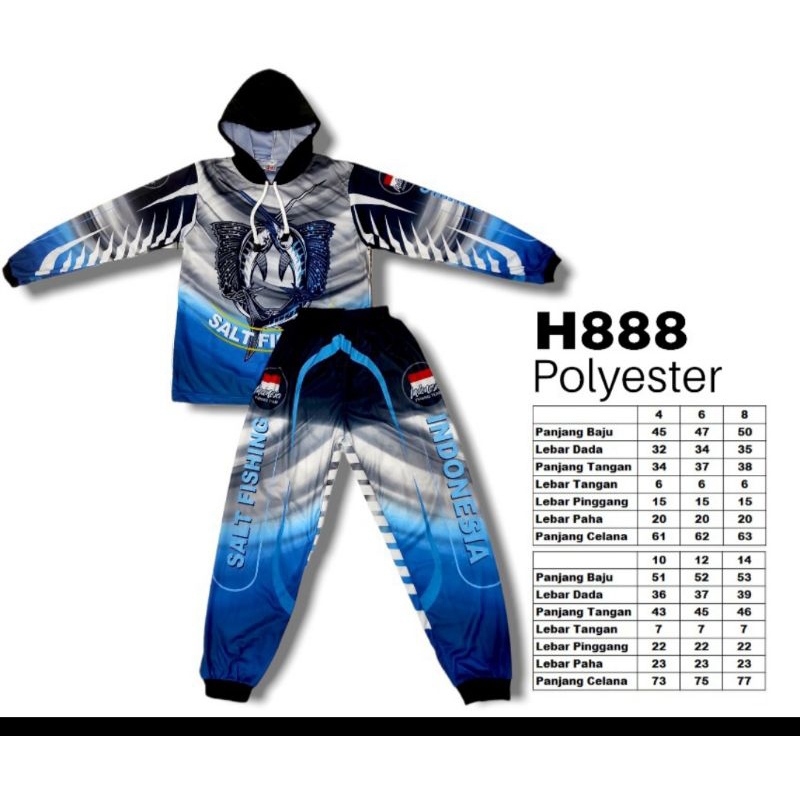 Baju mancing anak anak kaos mancing setelan anak