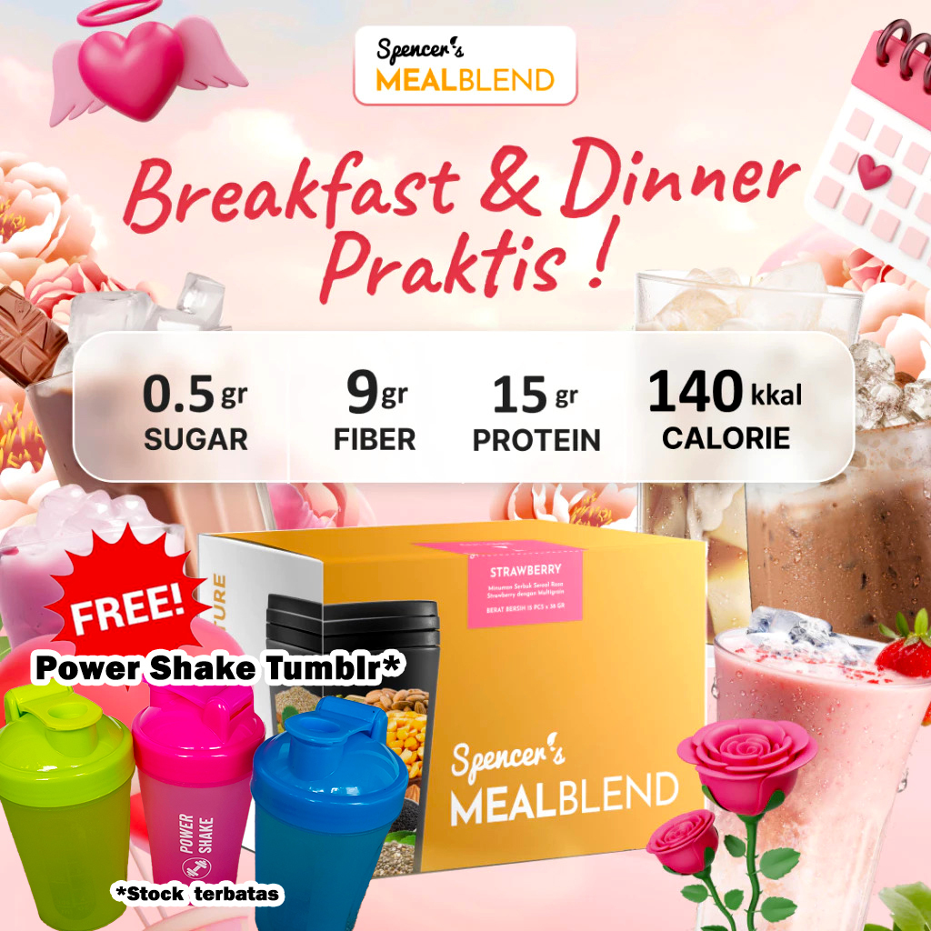 

Spencer's MealBlend — Nutritious Meal Replacement — Healthy Drink — Nutrisi Alami Solusi Langsing