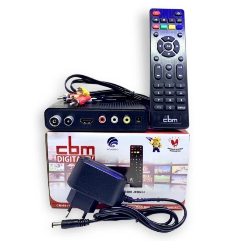STB CBM Set Top Box Merk CBM SNI Tob TV Digital Terestial