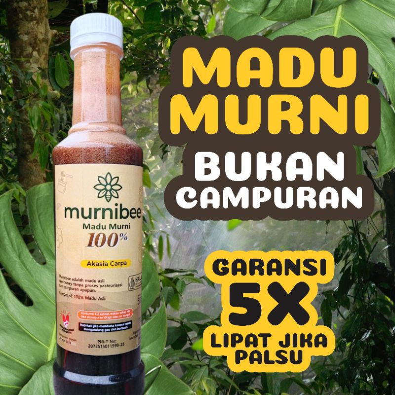 

MURNIBEE Madu Akasia Carpa Asli Murni 100% Tanpa Campuran Apapun dari Hutan Akasia Sudah Lulus Uji Lab Halal dan Bergaransi