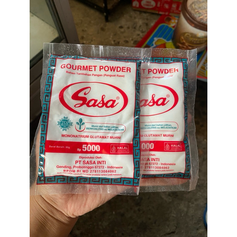 

Sasa micin kemasan 85g 5000 an