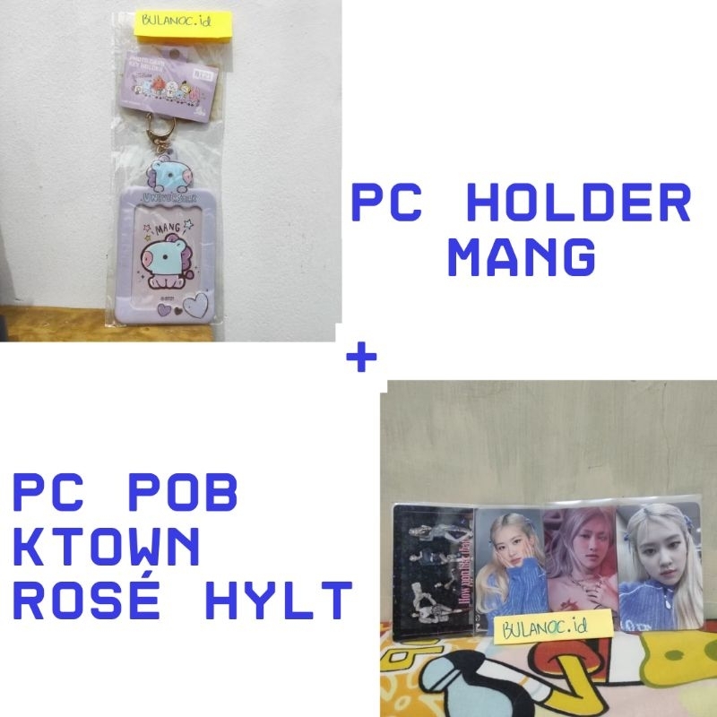 POB Ktown4u Rosé Blackpink + PC Holder Mang
