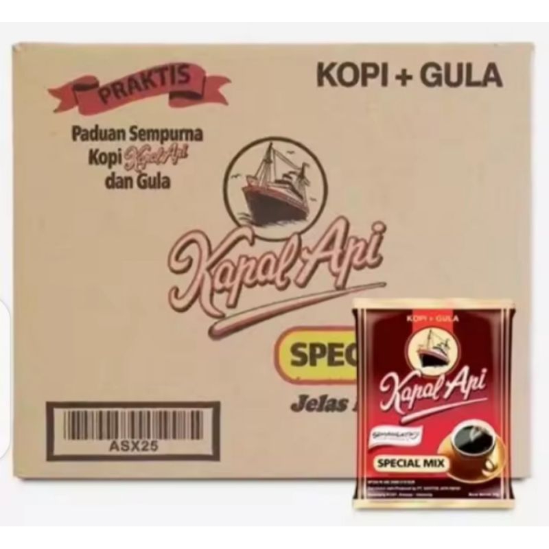 

[Jawa Tengah] Kopi Kapal Api Special Mix 1 Dus 12 Renceng 120 Sachet