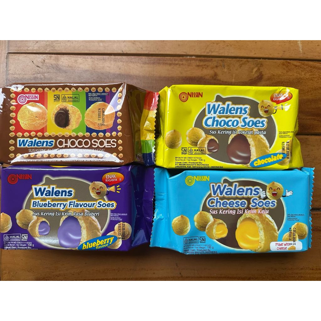 

Nissin Walens Choco Soes Chocolate Cheese Soes Blueberry Soes