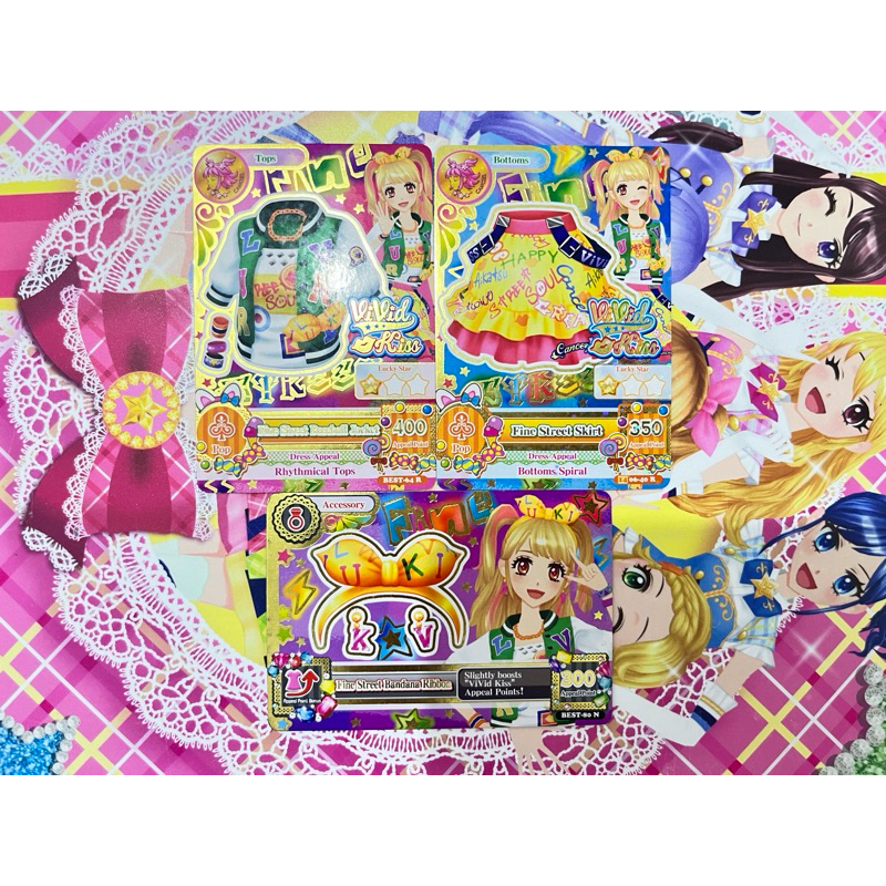 Kartu Aikatsu Mikuru Natsuki Indonesia Vivid Kiss Fine Stress Uncompleted Satuan Cancer Zodiac Conse