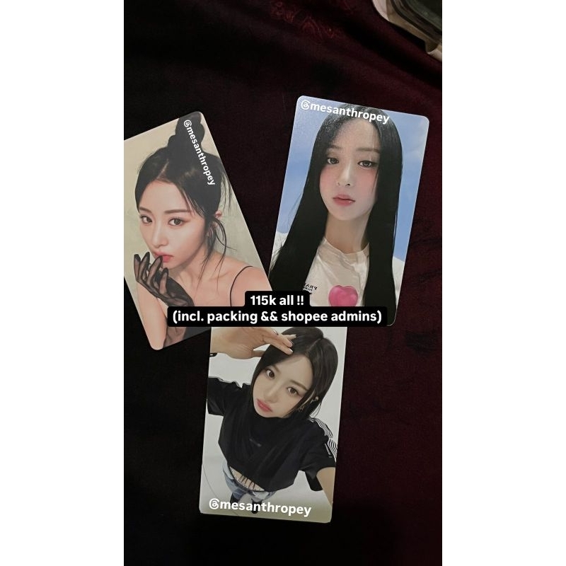 Yunjin Le Sserafim Unforgiven Photocard