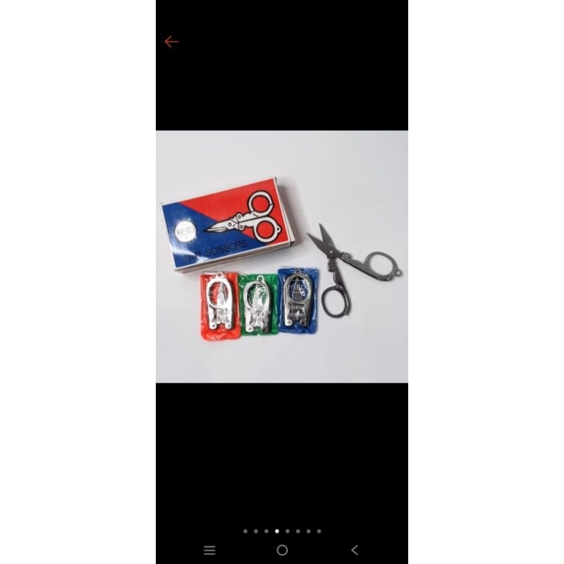 

Gunting Lipat Kecil Saku / Hero Trip Folding Scissors Stainless Steel S098