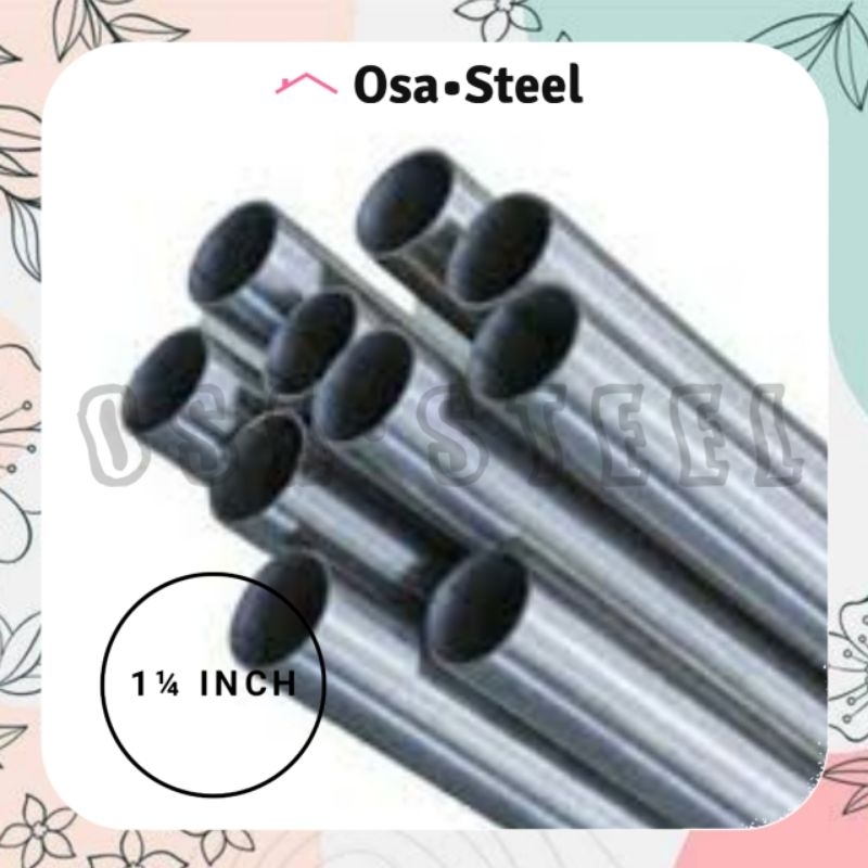 PIPA BULAT GALVANIS 1¼ INCH, TEBAL 1.6MM, PANJANG 1 -3 METER || PIPA BESI BULAT || PIPA BESI ANTI KA