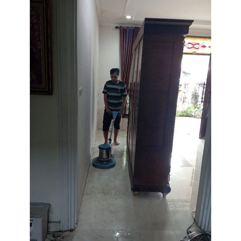 Jasa Poles Lantai Marmer Granti Traso Tehel Acian Semen dll