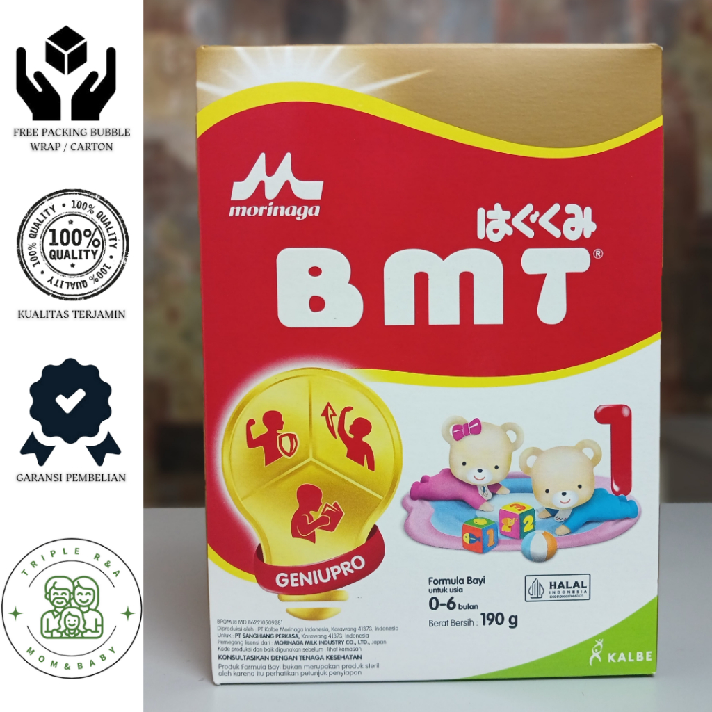 BMT Gold 0-6 bulan 190gr Susu Bayi BMT 1 Morinaga