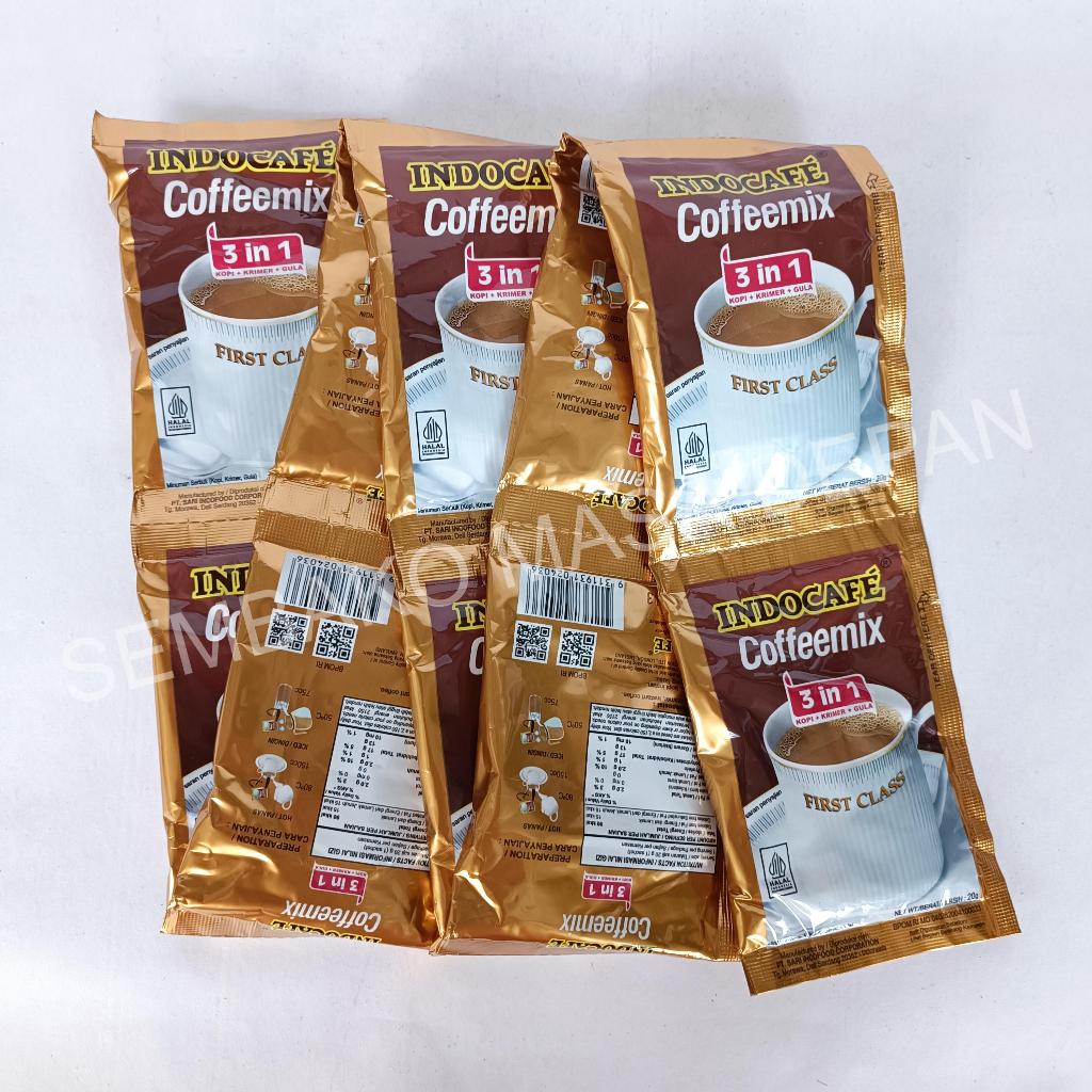 

Indocafe Coffeemix 3 in 1 First Class kopimix Kopi Instan Saset isi 10