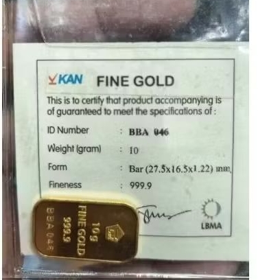 EMAS 10 GRAM OLD TEGAK