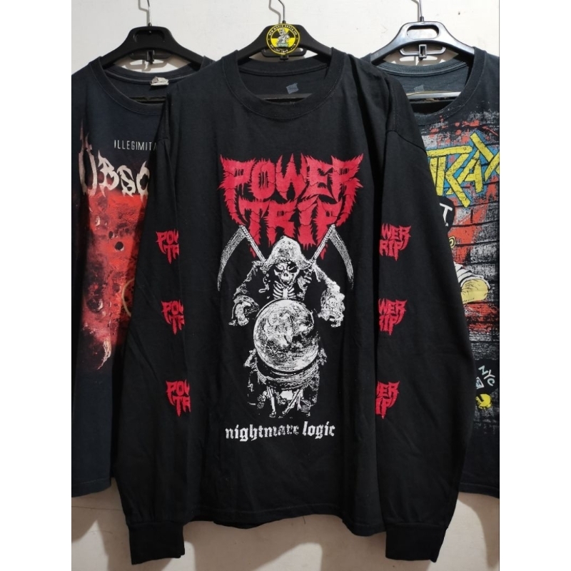 Tshirt Band Official Longsleeve Power Trip - Nightmare Logic