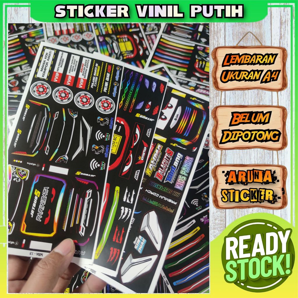 

Sticker Aksesoris Miniatur Bus Bahan Vinil Anti Air