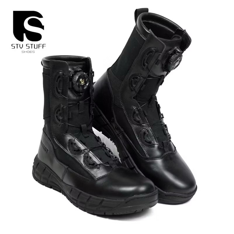 SEPATU PDL EXTRAC TACTICAL VENOM TALI PUTAR KULIT SAPI