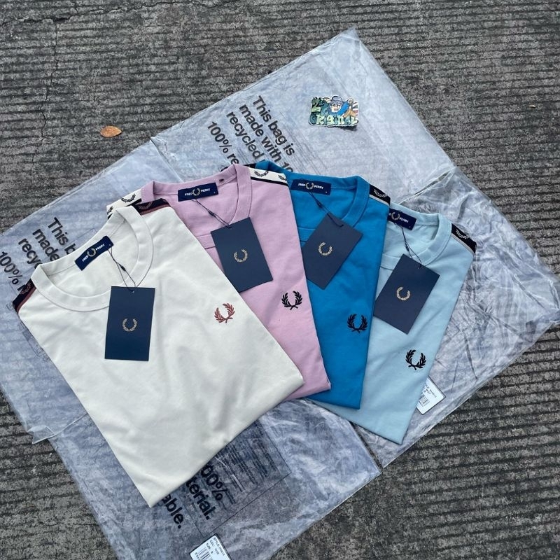 TSHIRT FRED PERRY CONTRAST TAPE 100% ORIGINAL