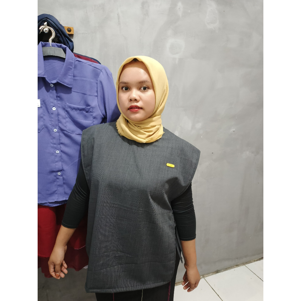 outer vest womens polos tanpa lengan