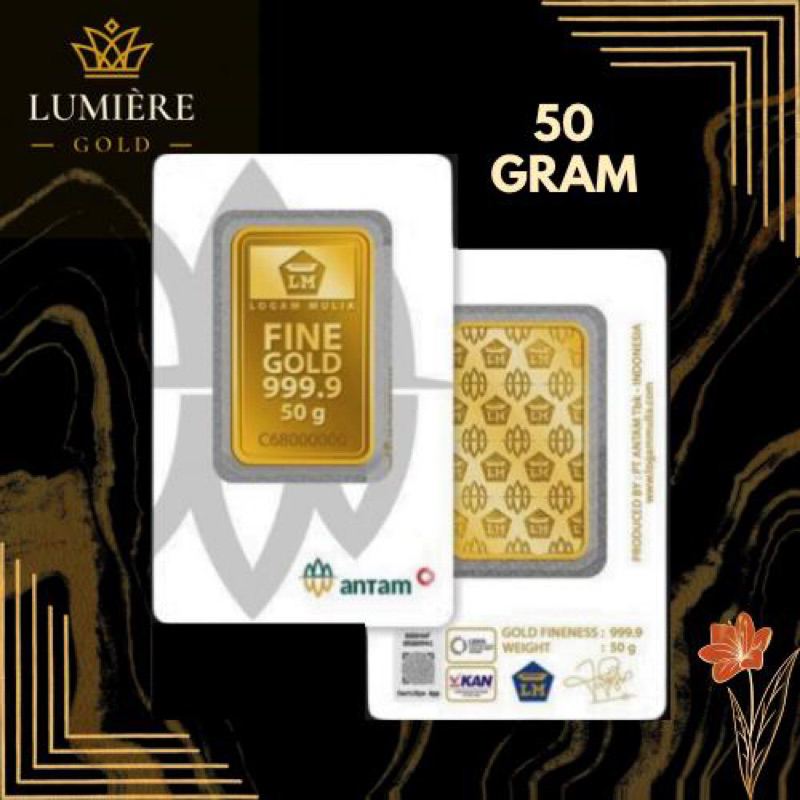 Logam Mulia ANTAM Press ( LM ) 50 gram