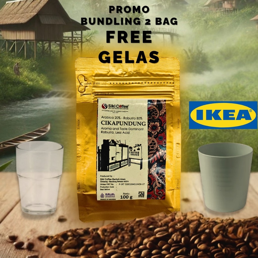 

Siki Java Preanger Blend 100gr (PROMO Bundling 2 Pcs Free Gelas IKEA)