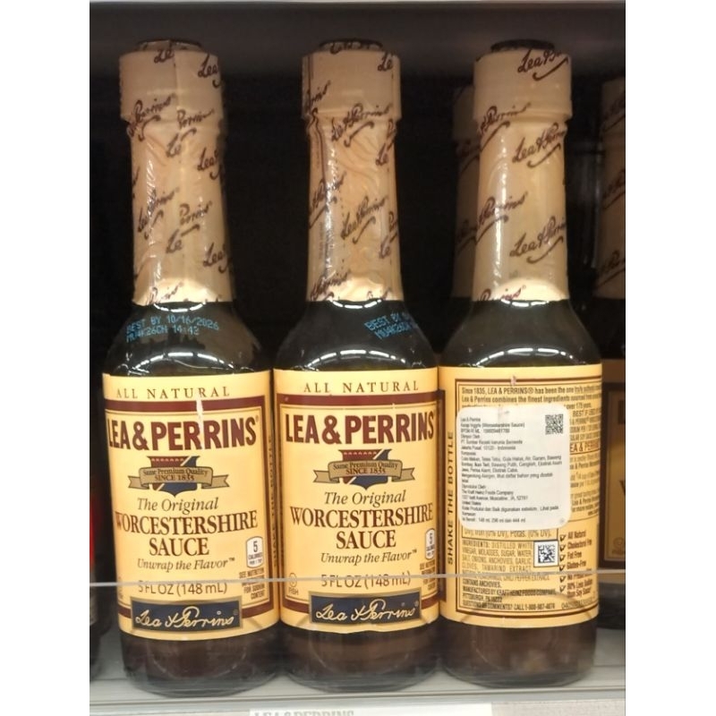 

Kecap Inggris Lea & Perrins Worcestershire Sauce 148mL/pcs