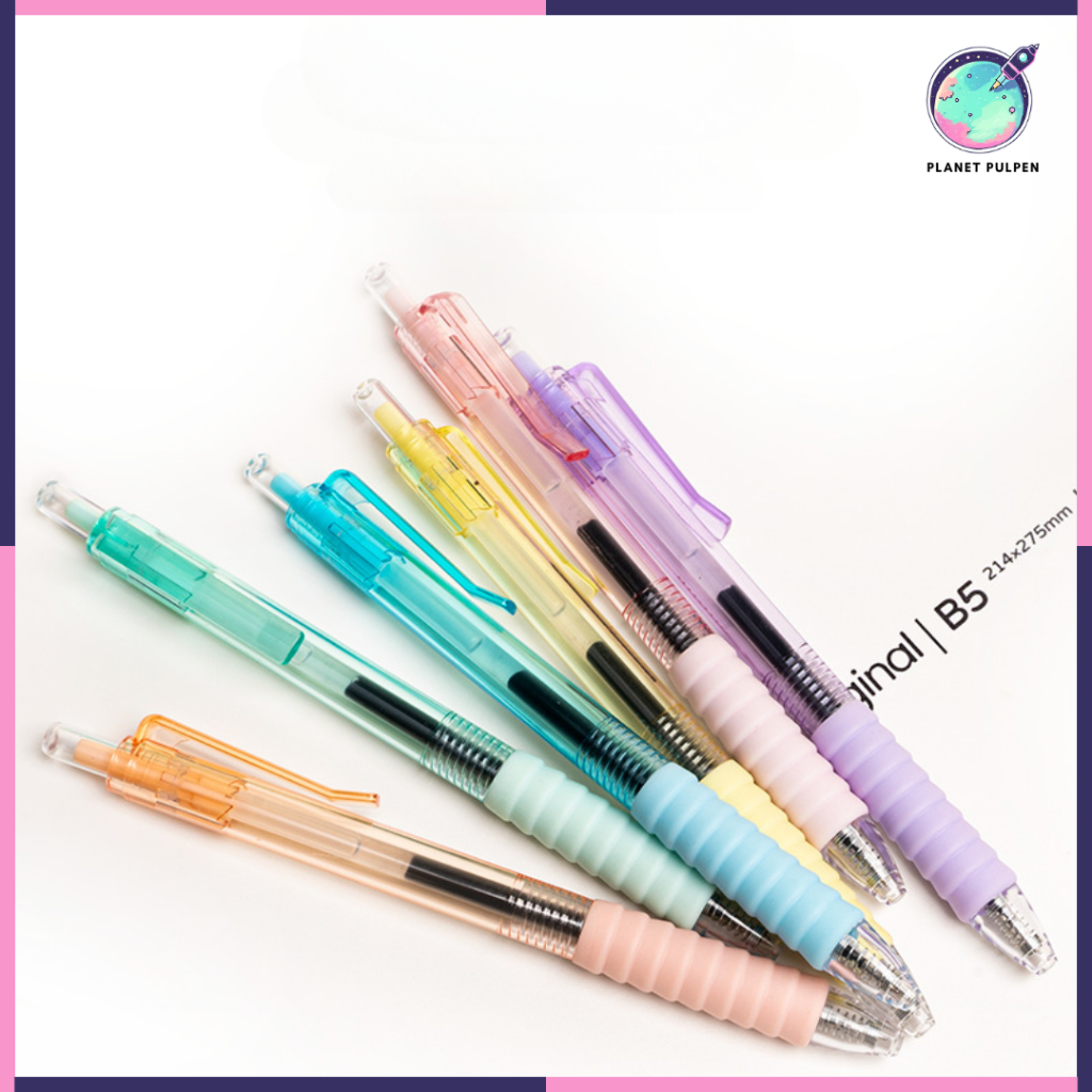 

Pulpen Soft Grip Gel Pen Soft Cloud Grip Lucu Edisi Warna Pastel 0.5mm 1 Pcs