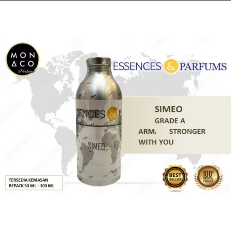 SIMEO INSPIRED ARMANYY STR0NGER WITH U - GRADE A BY ESSENCES & PARFUMS - ASLI 100%