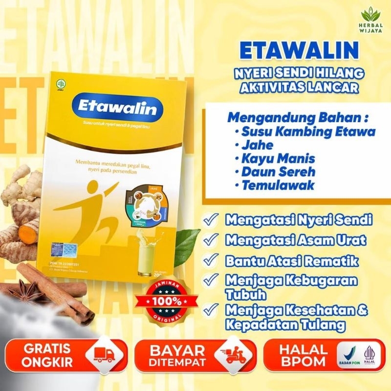

Paket 2 Box etawalin - susu etawa mengatasi nyeri sendi rematik susu etawa original