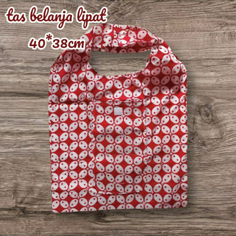 Tas belanja lipat batik