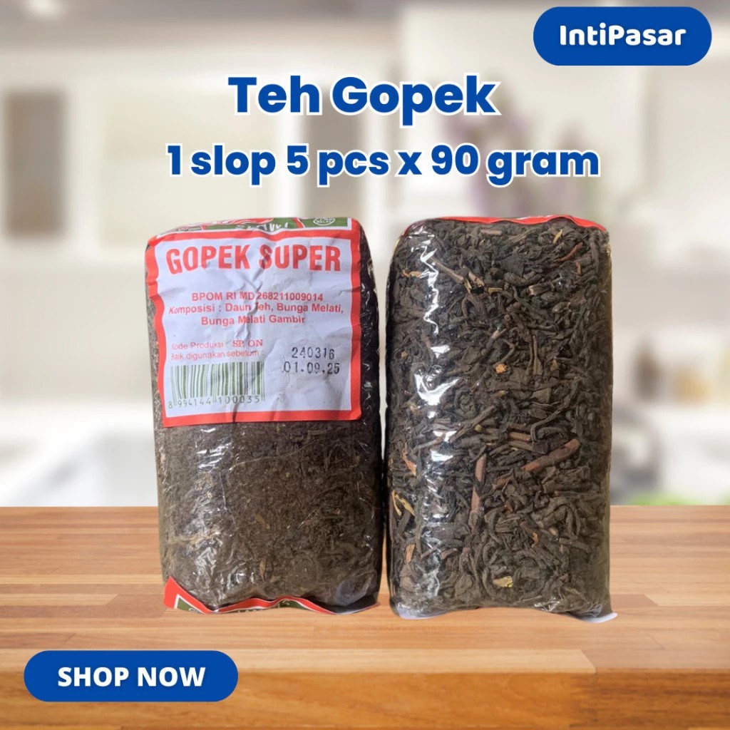 

Teh Tabur Gopek Super 1 Slop 5 Pcs X 90 Gram