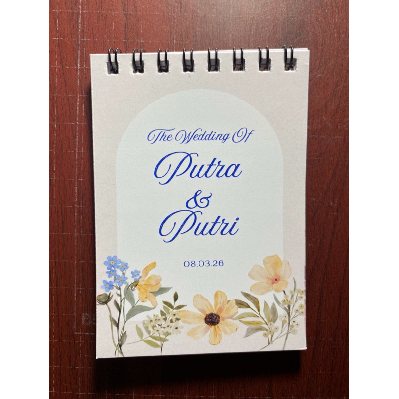 

Notebook Souvenir Pernikahan A7 / Souvenir Notebook Ulang Tahun / Notebook Custom Bebas / Notebook Wedding - Kantor