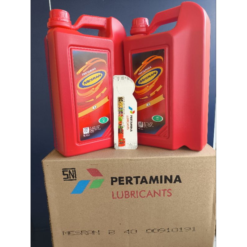 OLI Mesran B Sae 40 5 Liter Perdust Isi 4 Galon