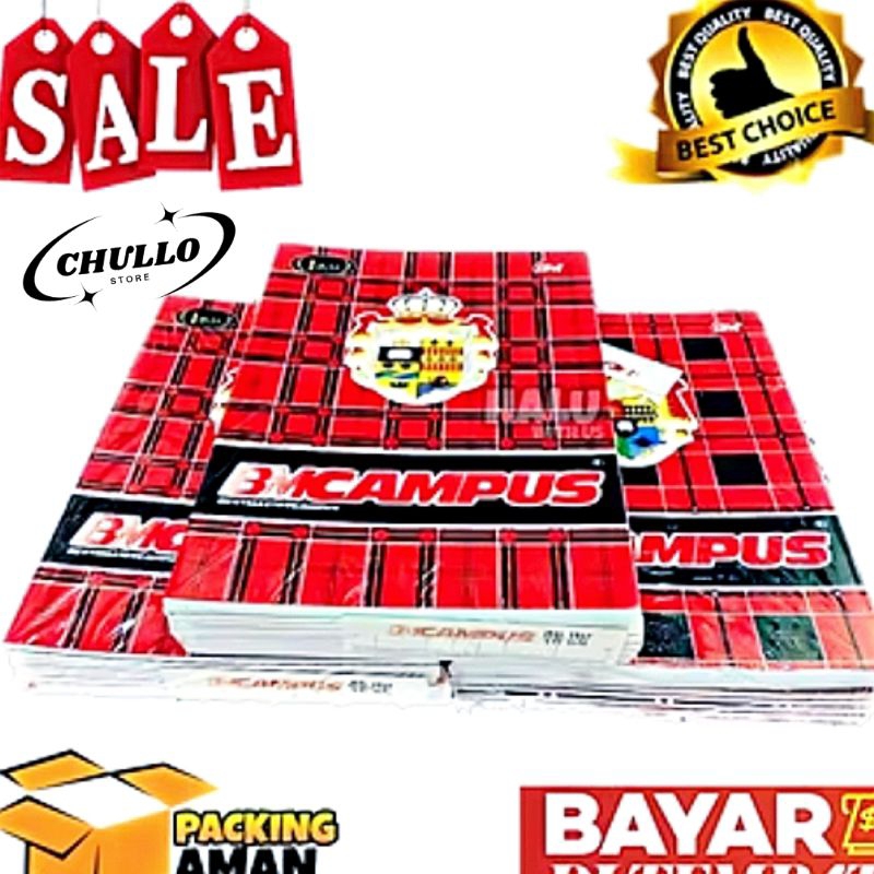 

Buku tulis campus BMC 50 lembar uk campus besar ( Isi 5 buku)
