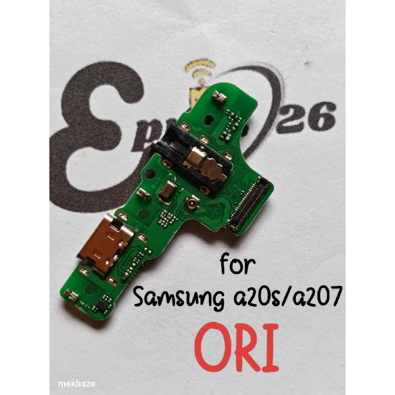CONNECTOR CHARGER SAMSUNG A20S A207 ORI PLUS IC PAPAN KONEKTOR CAS PCB SAMSUNG A20S A207 ORI PLUS IC