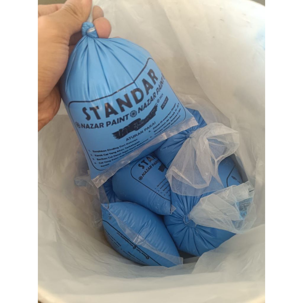 CAT TEMBOK NAZAR PAINT  KUALITAS STANDAR ISI 25 KG GRATIS EMBER