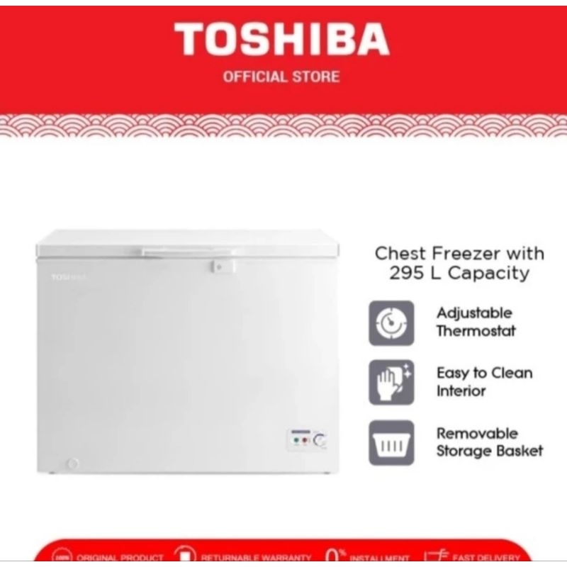 BOX FREEZER TOSHIBA CRA390 300LITER CHEST FREEZER