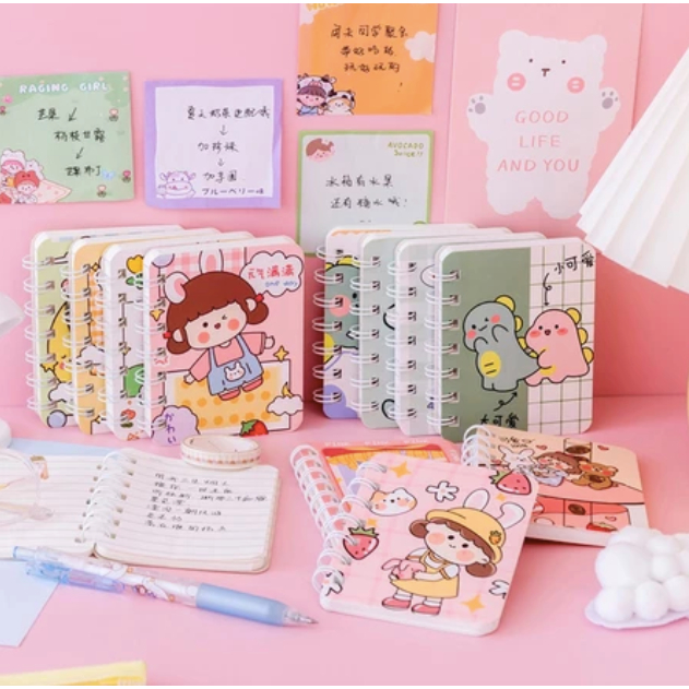 

FAMILY TOYS - Buku Tulis Notes Diary Spiral Karakter Kecil Fancy Notebook Diari ATK Sekolah Kantor